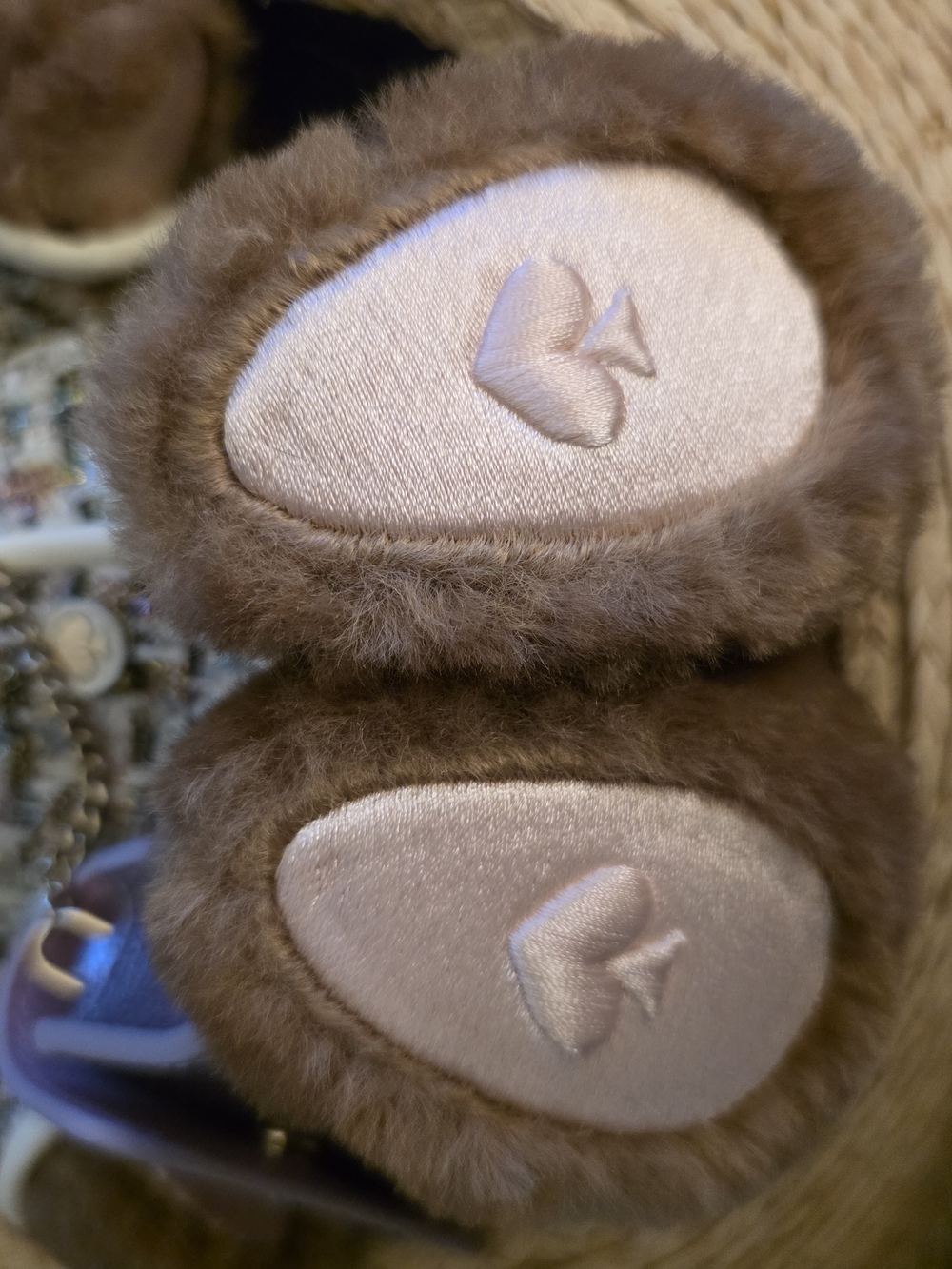 kate spade Teddy Bear Crossbody Bag in Brown with Pink Accents - Picture 8 of 14